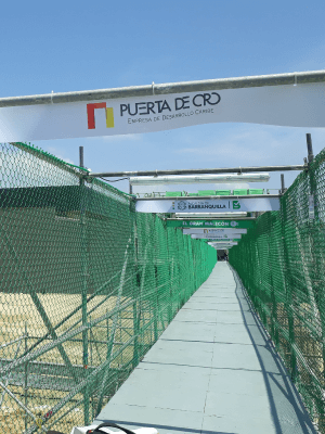 Puerta de oro puente provisional